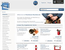Tablet Screenshot of fleischmann-maschinen.de